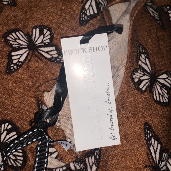 NWT Frock Shop ModCloth Can’t Wing Em All Butterfly Sweater Dress Small - Picture 7 of 11